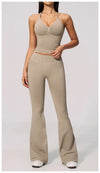 SPARK Seamless Halter V-Neck Open-Back Tank Top ZC4535