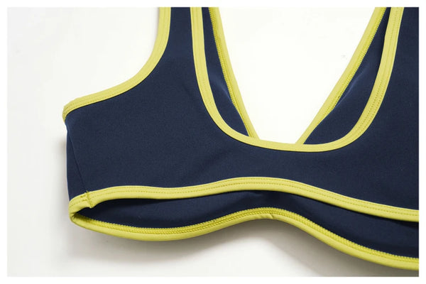 SPARK Chic Colorblock Yoga Workout Sports Bra ZC3588
