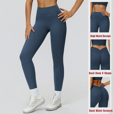 Back Waist Scrunch Leggings for Women