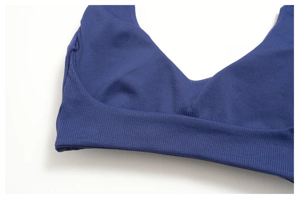 SPARK Women's Seamless Lycra Halter-Neck Sports Bra ZC4535