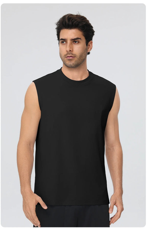 SPARK Men's Loose Fit Muscle Sports Tank Top YEL61145