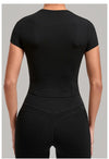 SPARK Women's Summer Fitted Short-Sleeve Yoga T-Shirt QS1369