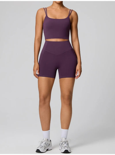 SPARK Women's High Waist Shaping Yoga Shorts with Pocket FYD247