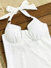 SPARK Slimming White Texture Bathing Suit CHSTM21K