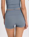 SPARK Shirred Waist Yoga Shorts for Women FNK26071
