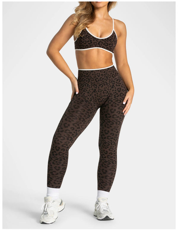 SPARK Seamless Leopard-print Yoga Fitness Bra RXW3006-2