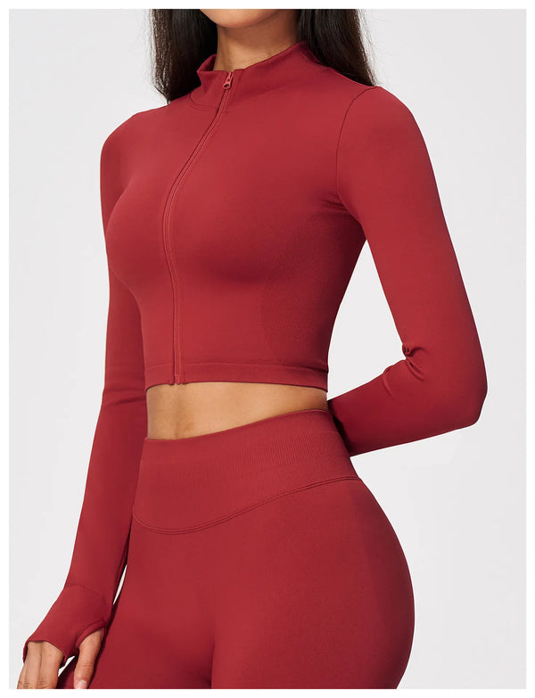 SPARK Seamless Women’s Cropped Yoga Fitness Jacket ZC5112