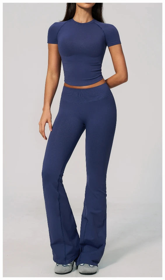 SPARK Seamless Short Sleeve Yoga Athletic Top ZC4535