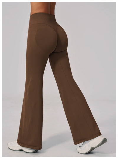 SPARK Seamless High Waist Tummy Control Hip Lifting Yoga Flared Pants ZC2557