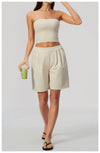 SPARK Fashion Women's Loose-fitting Quick-dry Yoga Shorts ZC8793