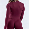 SPARK Seamless High Elasticity Yoga Long Sleeve Top With Thumb Holes OD6896