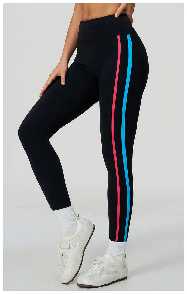SPARK Women’s Color-Block High-Waisted Tummy Control Yoga Leggings ZC2578