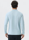 SPARK Men's Half-zip Cotton-Linen Feel Casual Workout & Running Top 61530YEL