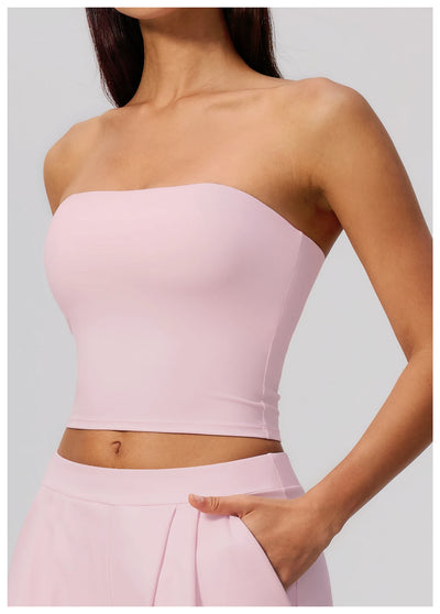 SPARK Women's Strapless Sexy Open-Back Yoga Tube Top ZC8793