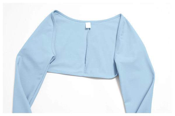 SPARK New Long-Sleeve Crop Athletic Yoga Shrug ZC9639