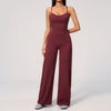 SPARK Cross Back Yoga Flared Jumpsuit For Women ZC4529