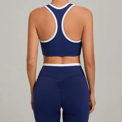 SPARK Women's Color Block U-Neck Yoga Tank Top TF4012