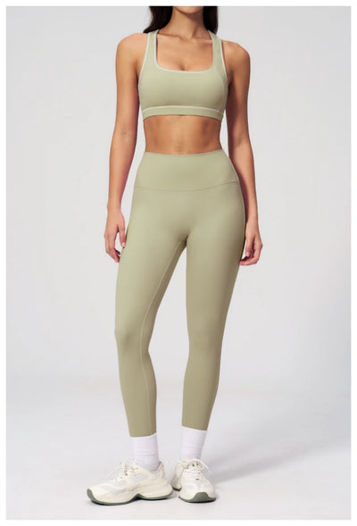 SPARK Contrast Color Brushed Yoga Bra ZC2036