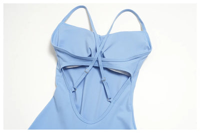 SPARK Cross Back Yoga Flared Jumpsuit For Women ZC4529