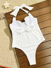 SPARK Slimming White Texture Bathing Suit CHSTM21K