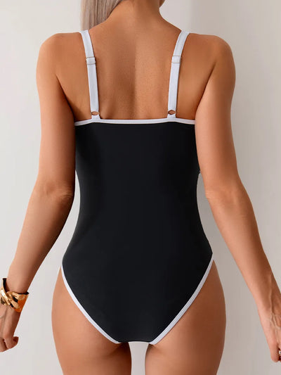SPARK Contrast Colors One Piece Swimsuit GM25021