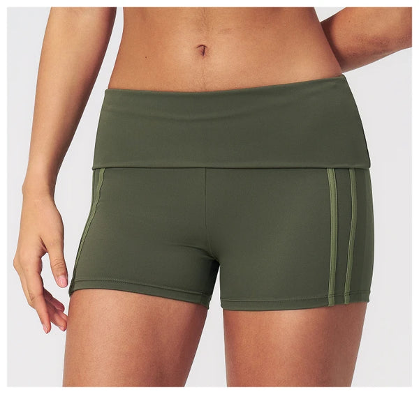 SPARK Women's Contrast Color Foldable Shorts For Women ZC3588