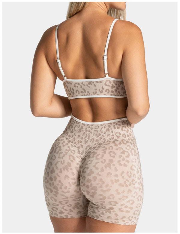 SPARK Seamless Leopard-print Yoga Fitness Bra RXW3006-2