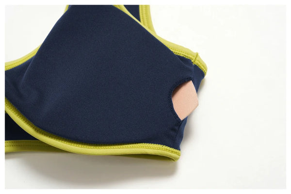 SPARK Chic Colorblock Yoga Workout Sports Bra ZC3588