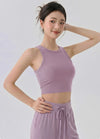 SPARK Women's Ribbed High Neck Yoga Vest DS116245