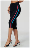 SPARK Women’s Color-Block High-Waisted Tummy Control Yoga Capri ZC2578