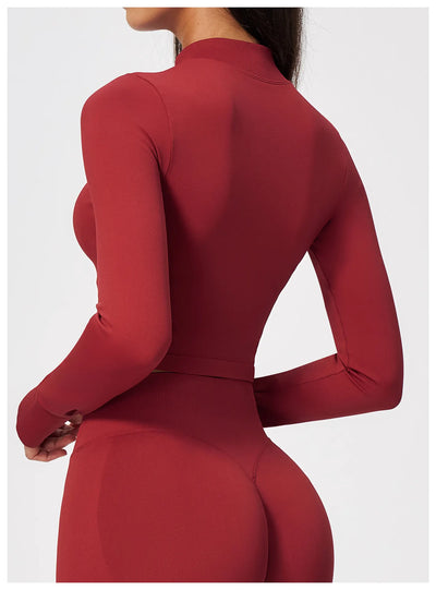 SPARK Seamless Women’s Cropped Yoga Fitness Jacket ZC5112
