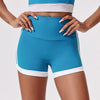 SPARK Contrast Color High Waist Yoga Shorts CY3234