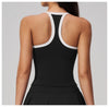 SPARK Color-blocked Bare-feel Yoga Fitness Tank Top ZC2134