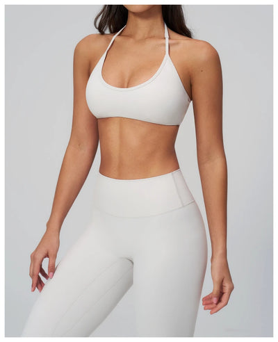 SPARK Women's Buttery-Soft U-shaped Halter Yoga Fitness Bra ZC2551