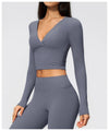 SPARK Women's Slim-Fit Long-Sleeve Yoga Top ZC4208