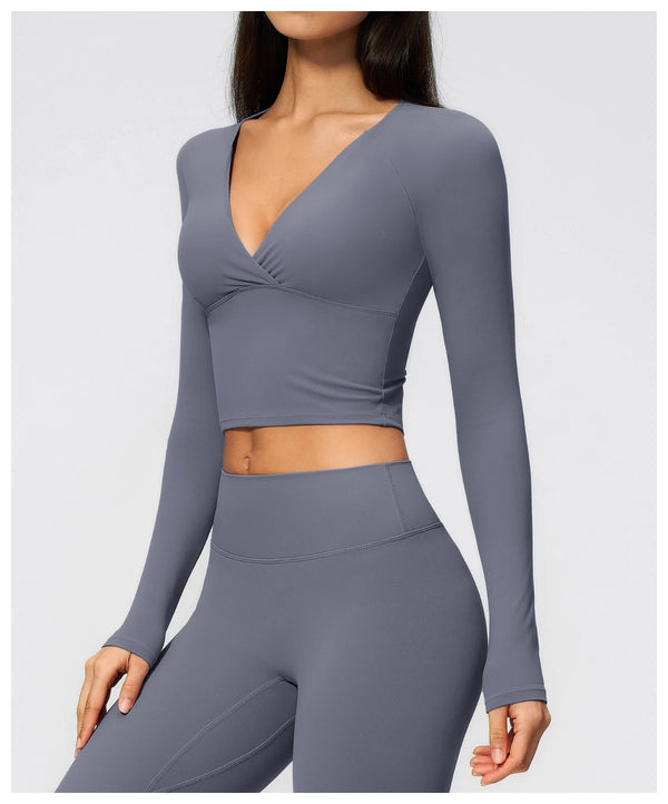 SPARK Women's Slim-Fit Long-Sleeve Yoga Top ZC4208