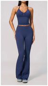 SPARK Seamless Halter V-Neck Open-Back Tank Top ZC4535