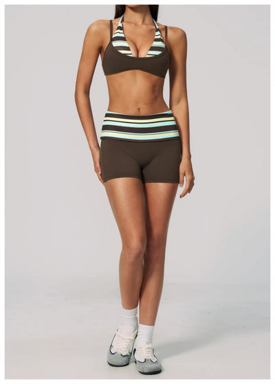 SPARK 2026 Summer New Fold Over Yoga Fitness Shorts ZC4549