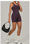 SPARK Quick-dry One-piece Workout Bodysuit with Adjustable Straps TF1410