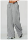 SPARK Women's Thickened Brushed Wide Leg Yoga Pants | Drawstring Waist Casual Trousers ZC9626-1