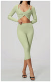Spark Women's Long Sleeve Cropped Yoga Top ZC5529
