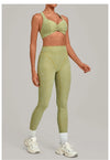 SPARK Ruched Sports Bra & High-Waisted Workout Set TF9291