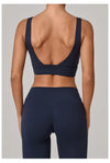 SPARK Women's Wide Hem High Support Open Back Yoga Bra QS25010