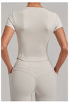 SPARK Women's Summer Fitted Short-Sleeve Yoga T-Shirt QS1369