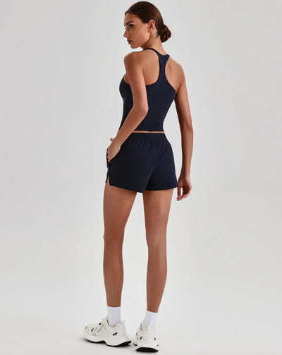 SPARK Women's Racerback Tank Top&Quick Dry Shorts 2 Piece Yoga Set LQ4123