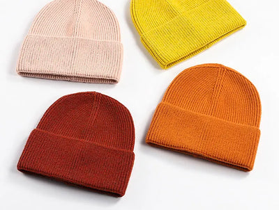 SPARK Unisex Thick Knit Beanie | Warm Winter Cuffed Hat with Ear Coverage