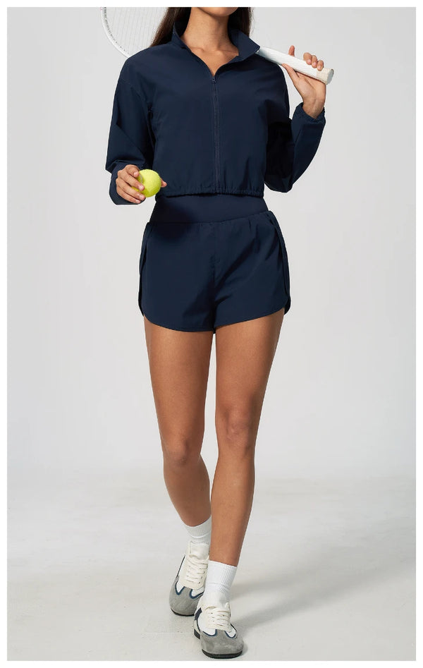 SPARK Women's Yoga Windbreaker Sun-Protective Stand-Collar Jacket ZC2136