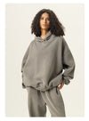 SPARK Unisex Washed-Style Plush-Lined Sweatshirt Set PL8305