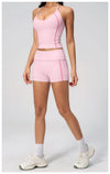 SPARK New Fashionable Contrast Color Yoga Outfit 2 Piece Set ZC4533