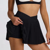 SPARK Casual V-shaped Waist Band Pleated Tennis Skirt QY6538